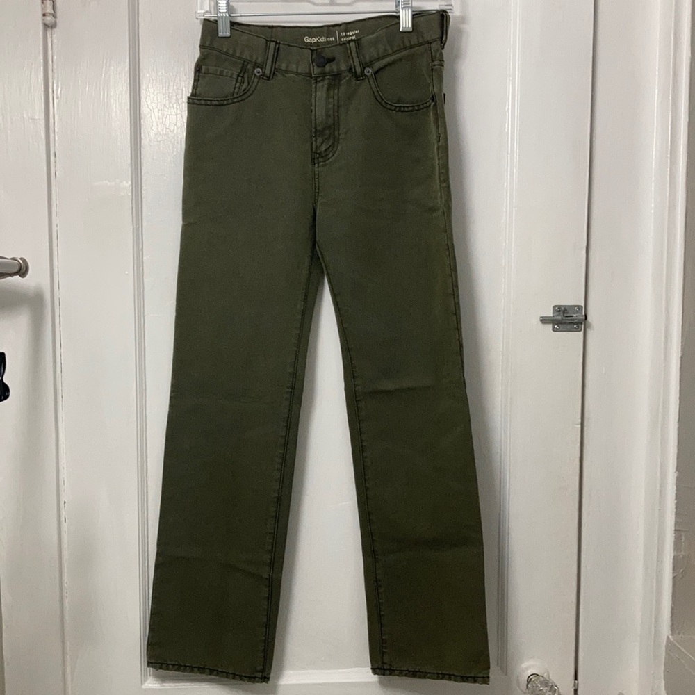 Big boys sz 12 olive gap jeans